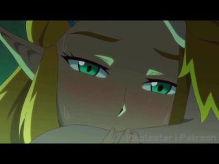 zelda x link - romantic; blowjob; doggystyle; 3d sex porno hentai; (by @maplestar) [the legend of zelda | breath of the wild]